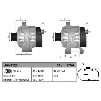 Foto Generator DENSO DAN1125