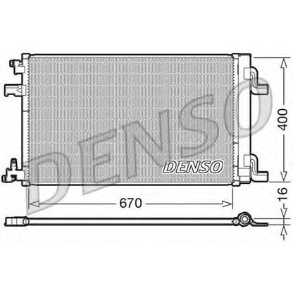 Фото Конденсатор, кондиционер DENSO DCN20002