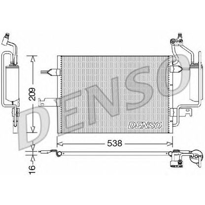 Foto Kondensator, Klimaanlage DENSO DCN20026