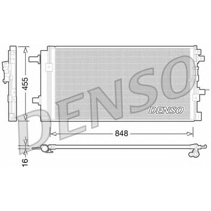 Фото Конденсатор, кондиционер DENSO DCN02023