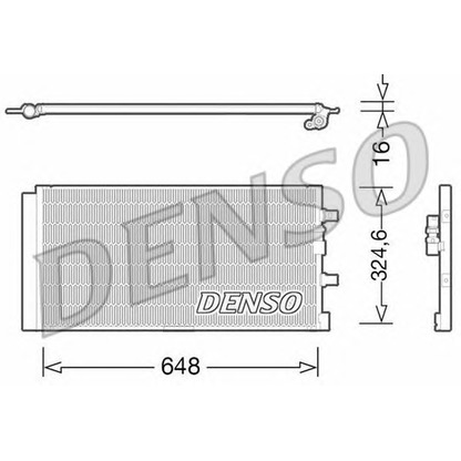 Фото Конденсатор, кондиционер DENSO DCN02024