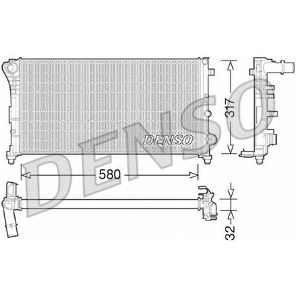 Foto Radiatore, Raffreddamento motore DENSO DRM09089