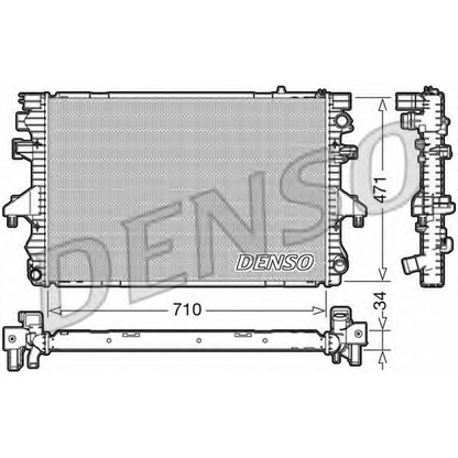 Foto Radiador, refrigeración del motor DENSO DRM32040