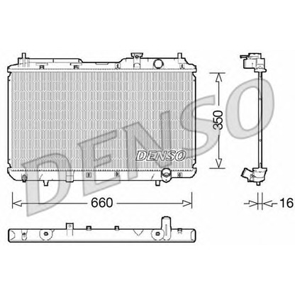 Foto Radiatore, Raffreddamento motore DENSO DRM40034