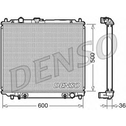 Photo Radiateur, refroidissement du moteur DENSO DRM45003