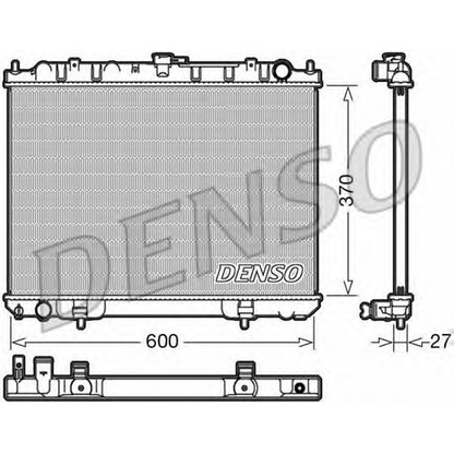 Photo Radiator, engine cooling DENSO DRM46039