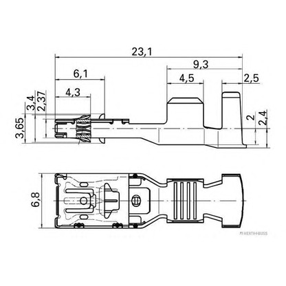 Photo Crimp Connector HERTH+BUSS 50253450088