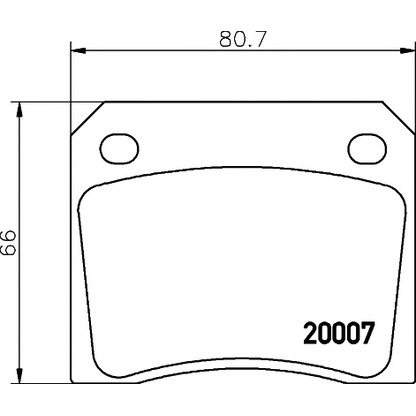 Photo Brake Pad Set, disc brake MINTEX MGB521