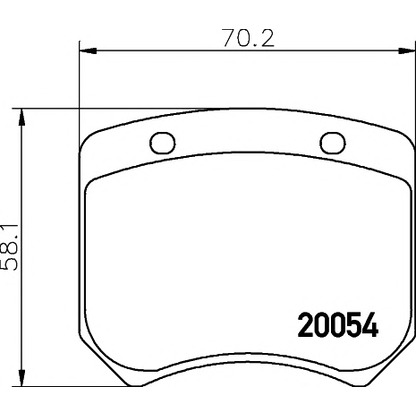 Photo Brake Pad Set, disc brake MINTEX MLB20