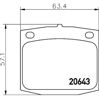 Foto Bremsbelagsatz, Scheibenbremse MINTEX MDB1159