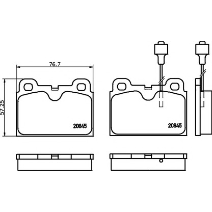 Photo Brake Pad Set, disc brake MINTEX MDB1196