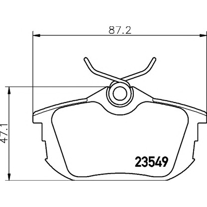 Photo Brake Pad Set, disc brake MINTEX MDB1831