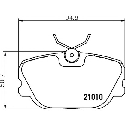 Foto Bremsbelagsatz, Scheibenbremse MINTEX MDB1390