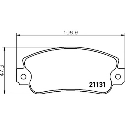 Photo Brake Pad Set, disc brake MINTEX MDB1228