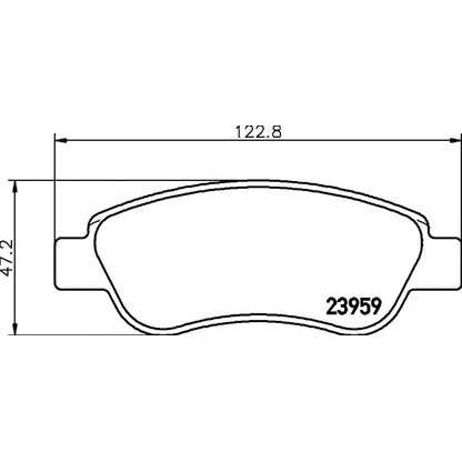 Photo Brake Pad Set, disc brake MINTEX MDB2743