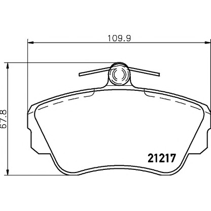 Photo Brake Pad Set, disc brake MINTEX MDB1466