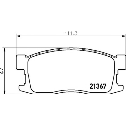 Photo Brake Pad Set, disc brake MINTEX MDB1394