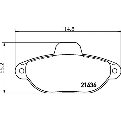 Photo Brake Pad Set, disc brake MINTEX MDB2484