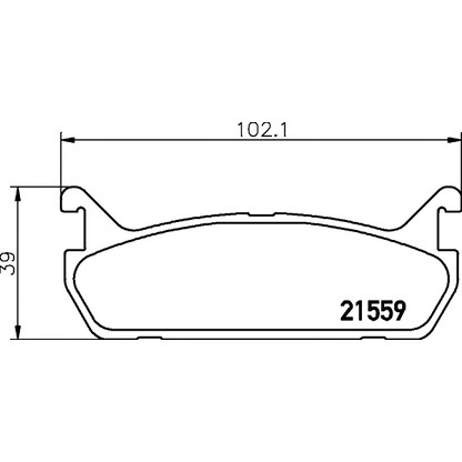 Photo Brake Pad Set, disc brake MINTEX MDB1414