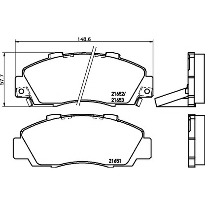 Photo Brake Pad Set, disc brake MINTEX MDB81543