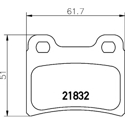 Photo Kit de plaquettes de frein, frein à disque MINTEX MDB1554