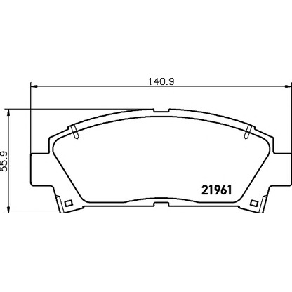 Photo Brake Pad Set, disc brake MINTEX MDB1684