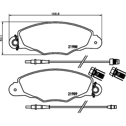 Photo Brake Pad Set, disc brake MINTEX MDB2106