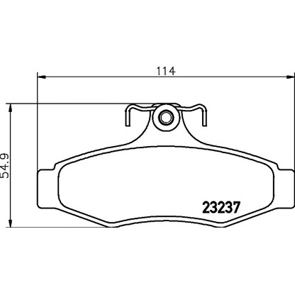 Photo Brake Pad Set, disc brake MINTEX MDB1899