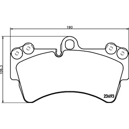 Photo Brake Pad Set, disc brake MINTEX MDB2751