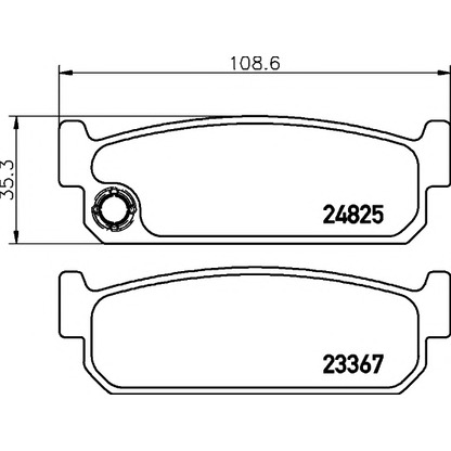 Photo Brake Pad Set, disc brake MINTEX MDB2175