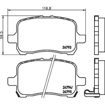 Photo Brake Pad Set, disc brake MINTEX MDB2293