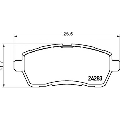 Photo Brake Pad Set, disc brake MINTEX MDB2875