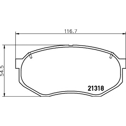 Photo Brake Pad Set, disc brake MINTEX MDB2819