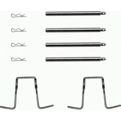 Photo Accessory Kit, disc brake pads MINTEX MBA1008