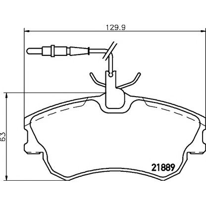 Photo Brake Pad Set, disc brake MINTEX MDB1914