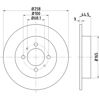 Foto Disco de freno MINTEX MDC1055