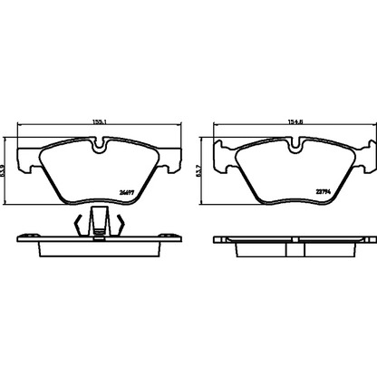 Photo Brake Pad Set, disc brake MINTEX MDB3007