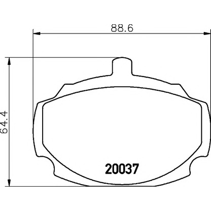 Photo Brake Pad Set, disc brake MINTEX MLB10