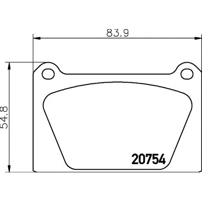 Photo Kit de plaquettes de frein, frein à disque MINTEX MLB65