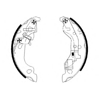 Photo Brake Shoe Set MINTEX MFR534