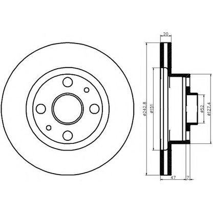 Foto Disco de freno MINTEX MDC1136