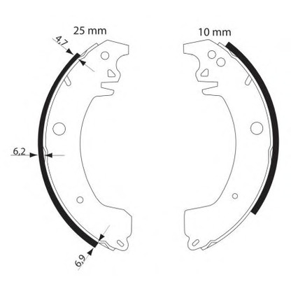 Photo Brake Shoe Set MINTEX MFR533