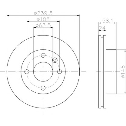 Foto Disco de freno MINTEX MDC392