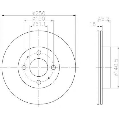 Foto Disco de freno MINTEX MDC1204