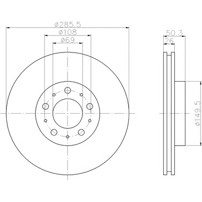 Photo Brake Disc MINTEX MDC1432