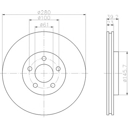 Photo Brake Disc MINTEX MDC1449