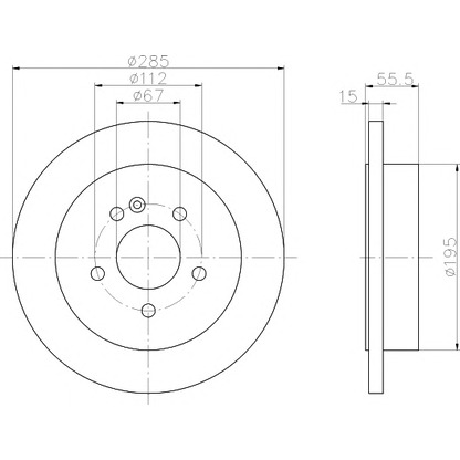 Photo Brake Disc MINTEX MDC1360