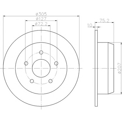 Photo Brake Disc MINTEX MDC1489