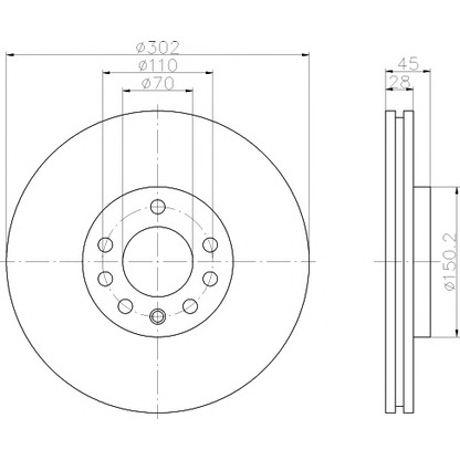 Photo Brake Disc MINTEX MDC1557