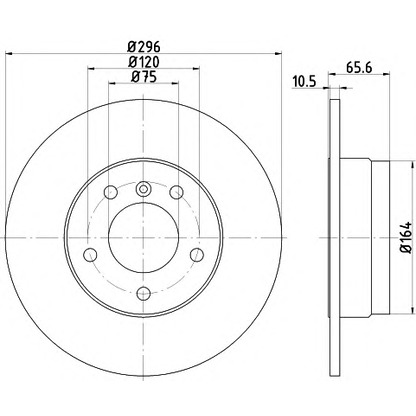 Photo Brake Disc MINTEX MDC1746